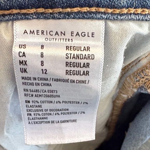 American Eagle Outfitters Light Blue Distressed Skinny Jeans - Picture 7 of 7